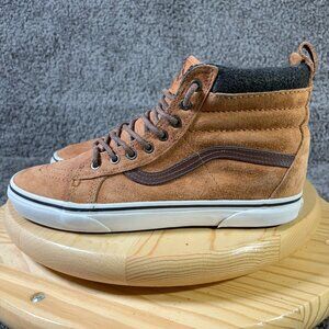 Vans Sk8 Hi Glazed Ginger MTE Skate Shoe Mens Size 9.5 Suede ScotchGard Sneaker